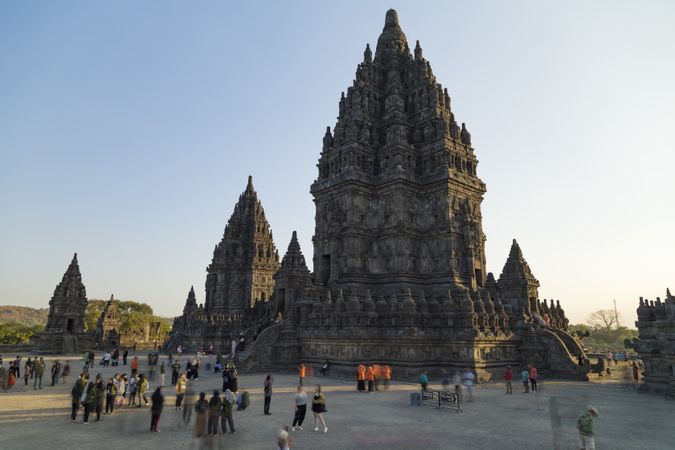 Prambanan and its ancient Hindu temples, declared a world heritage site by UNESCO