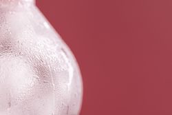 Wet plastic bottle