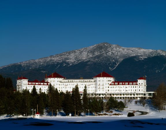 The Mount Washington and Resort in the wintertime, Bretton Woods, New Hampshire