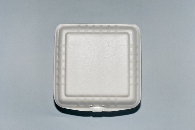 Top view of closed take out box