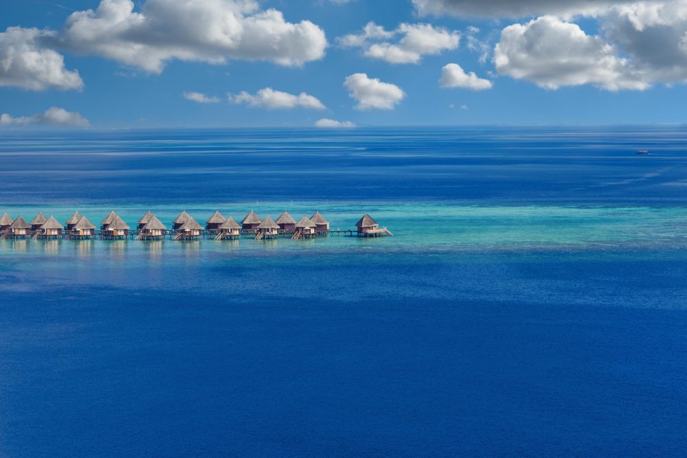 Luxury villas in the Indian Ocean