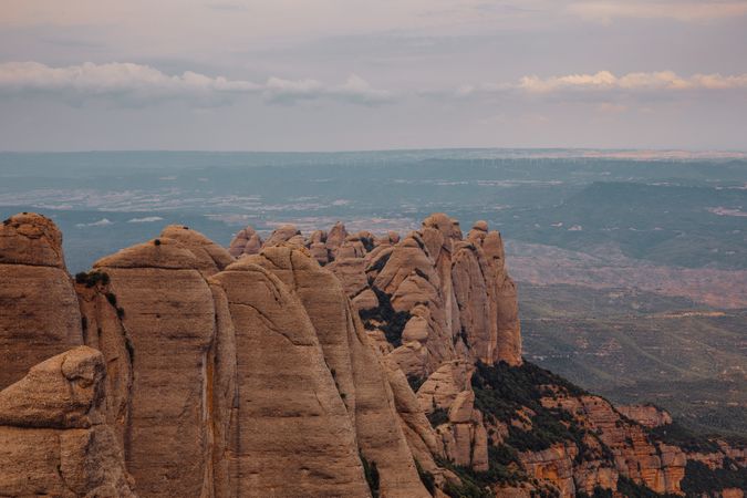 Views of the mountain of Montserrat