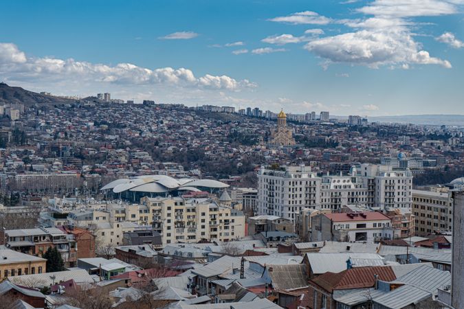 Old Tbilisi architecture in the spring