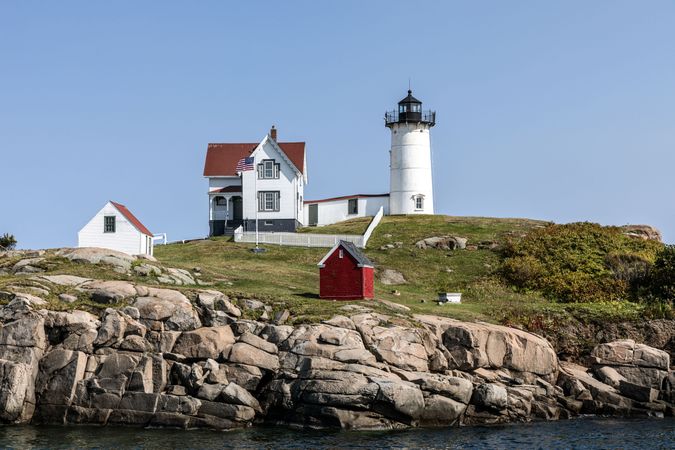 The Cape Neddick lighthouse, York, Maine