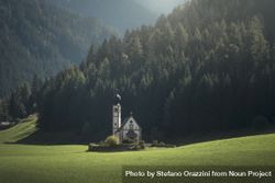 San Giovanni or St Johann in Ranui chapel, Funes Valley, Dolomites Alps, Italy bGdeA0