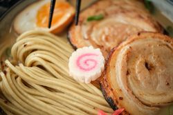 Delicious ramen served with noodles and meat