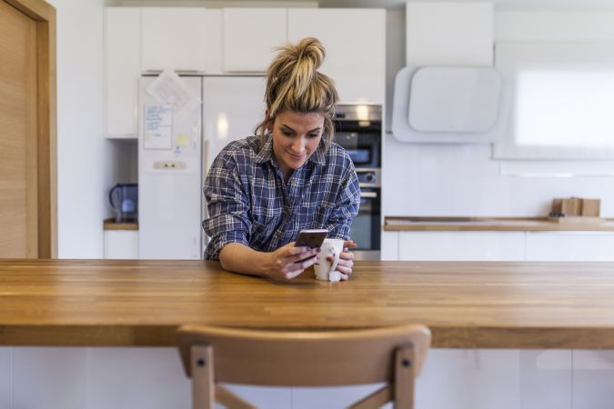 woman at home