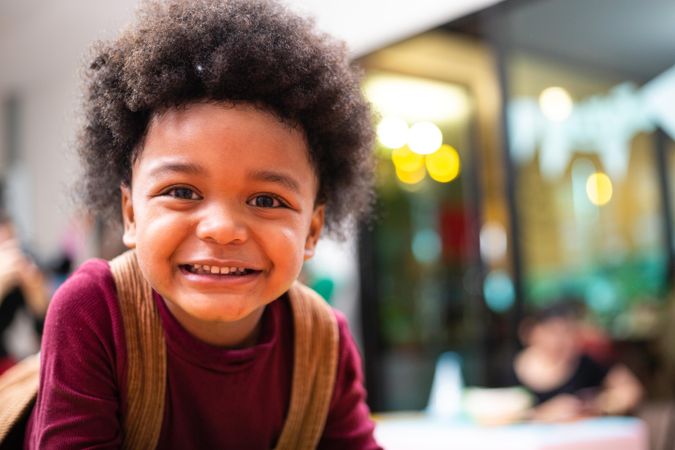 Cute smiling Black boy