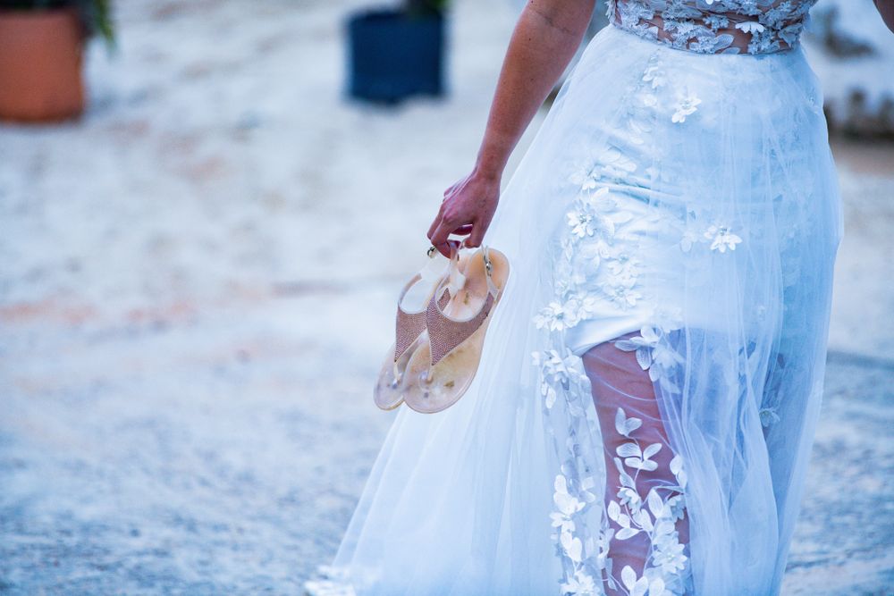 Bride with High Heels
