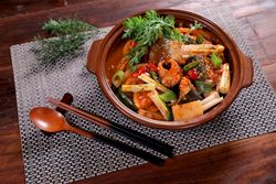 Korean Healthy Food. Fresh Ingredients.