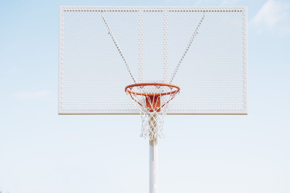 basket in Outdoor basketball court