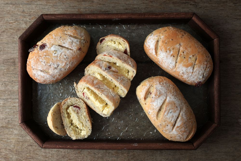 Cranberry  Cream Cheese Sourdough Bread or Roti Macan