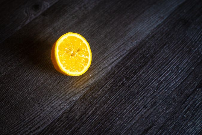 Lemon on table