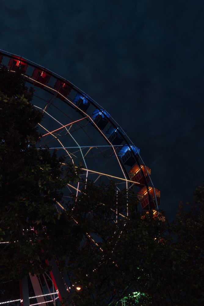 Ferris wheel in amusement park