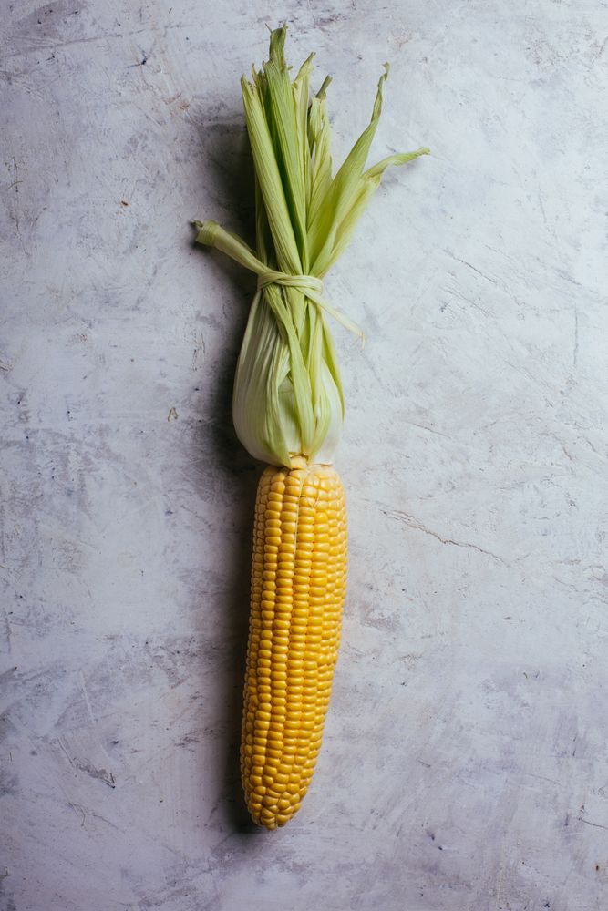 Phases of fresh corn peeling