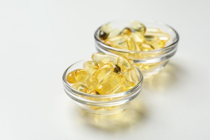 Immunity support capsules - Omega, health care concept