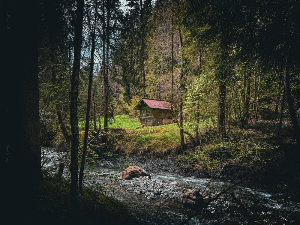 Alpine stable, Rougemont, Switzerland