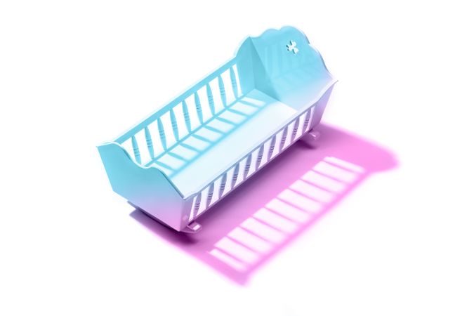 Colorful Baby crib