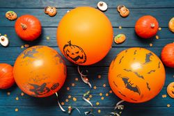 Concept of Halloween mood, Halloween vibes balloon