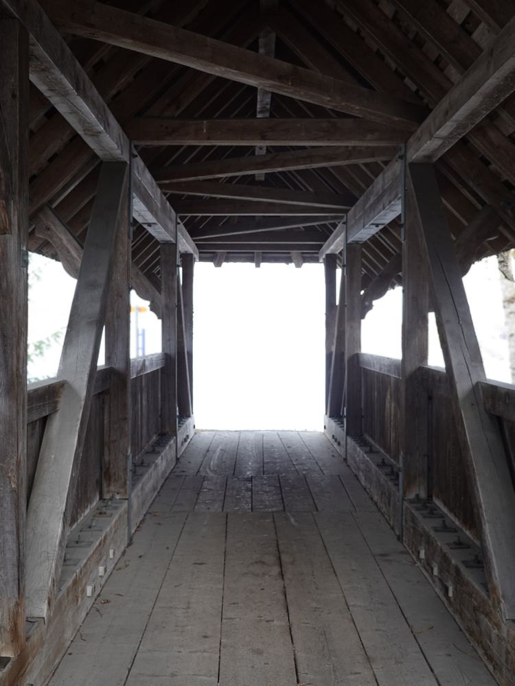 Wooden bridge off Gsteigstrasse, in Bern Switzerland