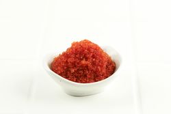 Small bowl of Japanese caviar for sushi