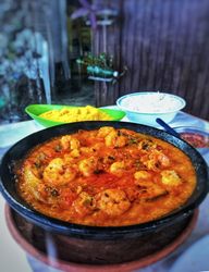 Bowl of shrimp dish