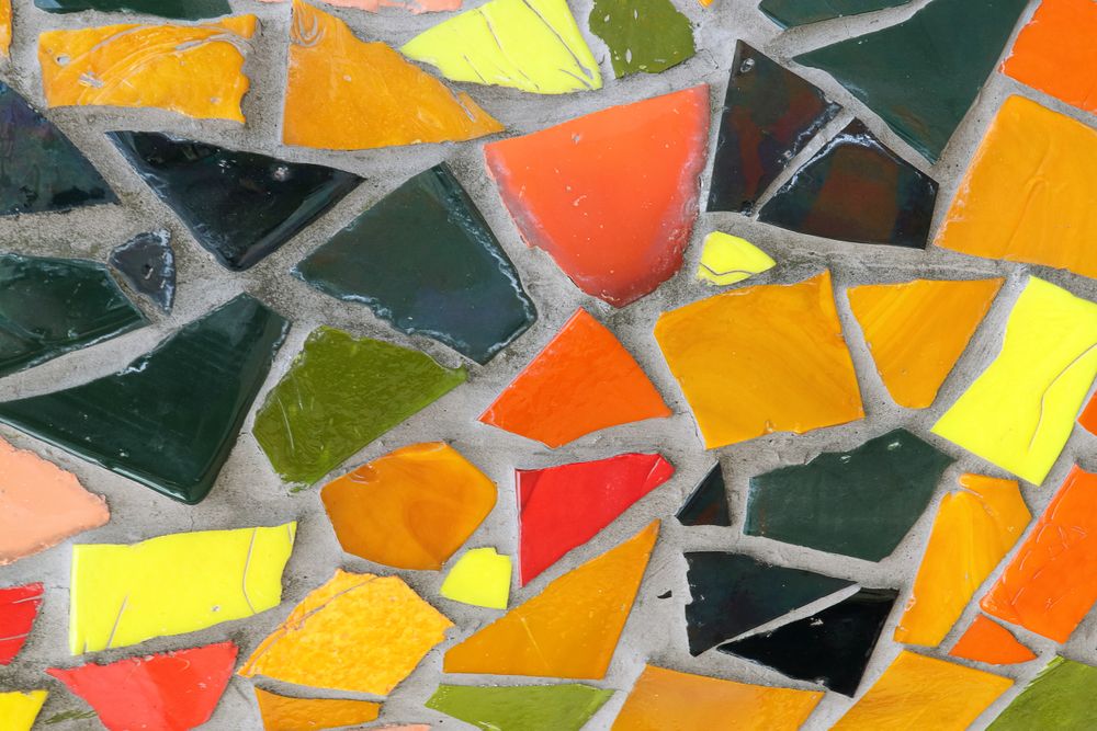 Vintage colorful mosaic background