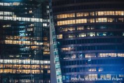 Lit office buildings at night 5nKeA4