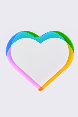 Colorful heart or like icon