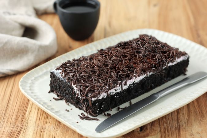 Slice of Chocolate Cake