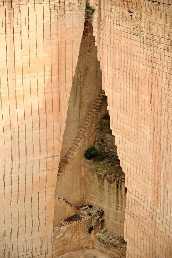 Old abandoned quarry in Ciutadella de Menorca