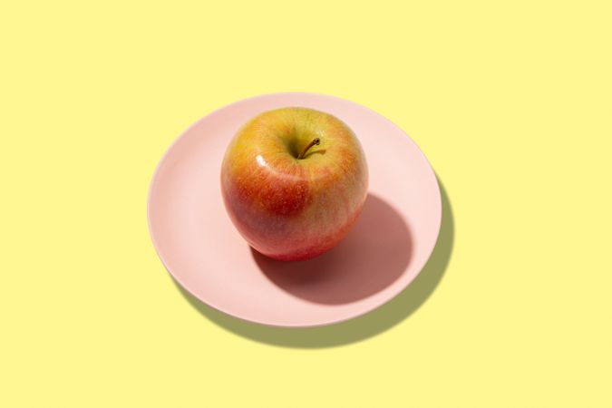Colorful fresh apple