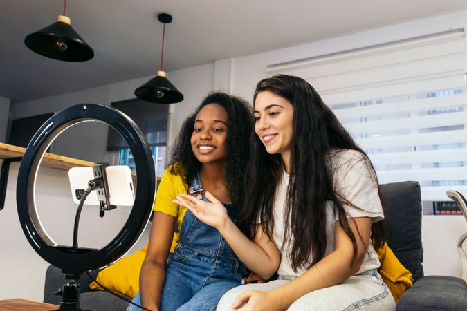 Ring-Light Duo: Trending Content Creators