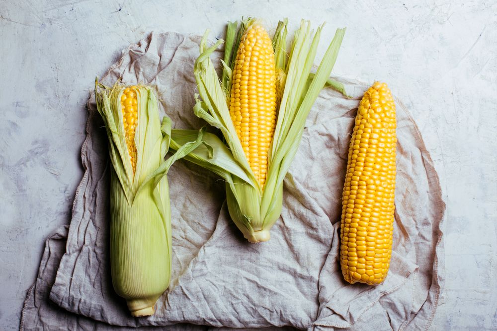 Phases of fresh corn peeling