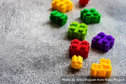 Bright colorful toy blocks 56GvJx