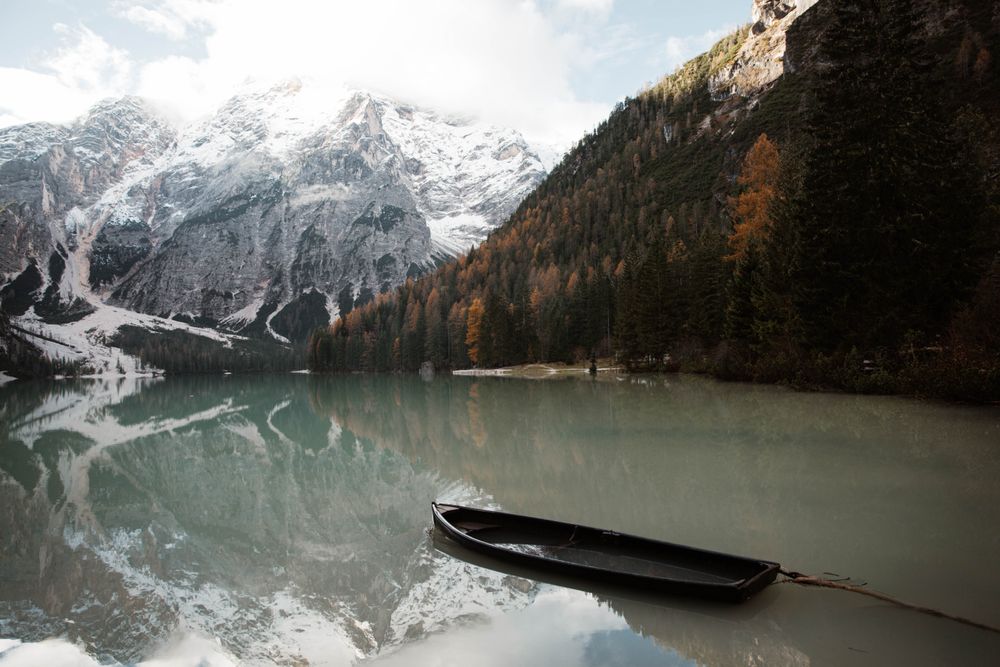 Beautiful lake and mountains