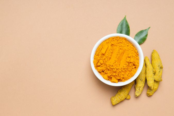Fragrant seasoning - turmeric, one of the main ingredients in Indian curry