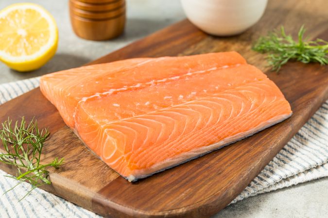 Organic Raw Salmon Fillet