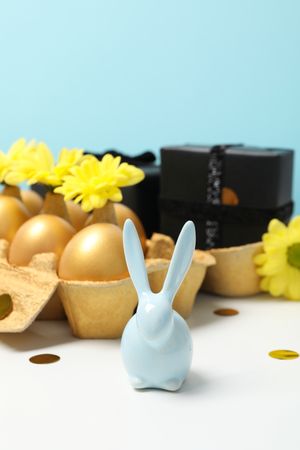 Concept of Richness and prosperity, golden eggs