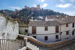 View of the Alhambra of Granada from the Albaicin