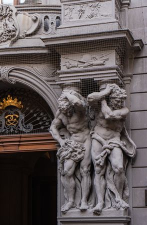Decooration of the building in Old Prague