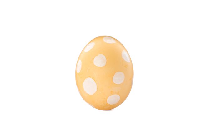 Decorative easter egg isolated on light background. Festive tradition