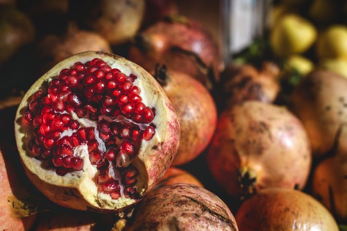 street market of assortment of fresh fruits and vegetables