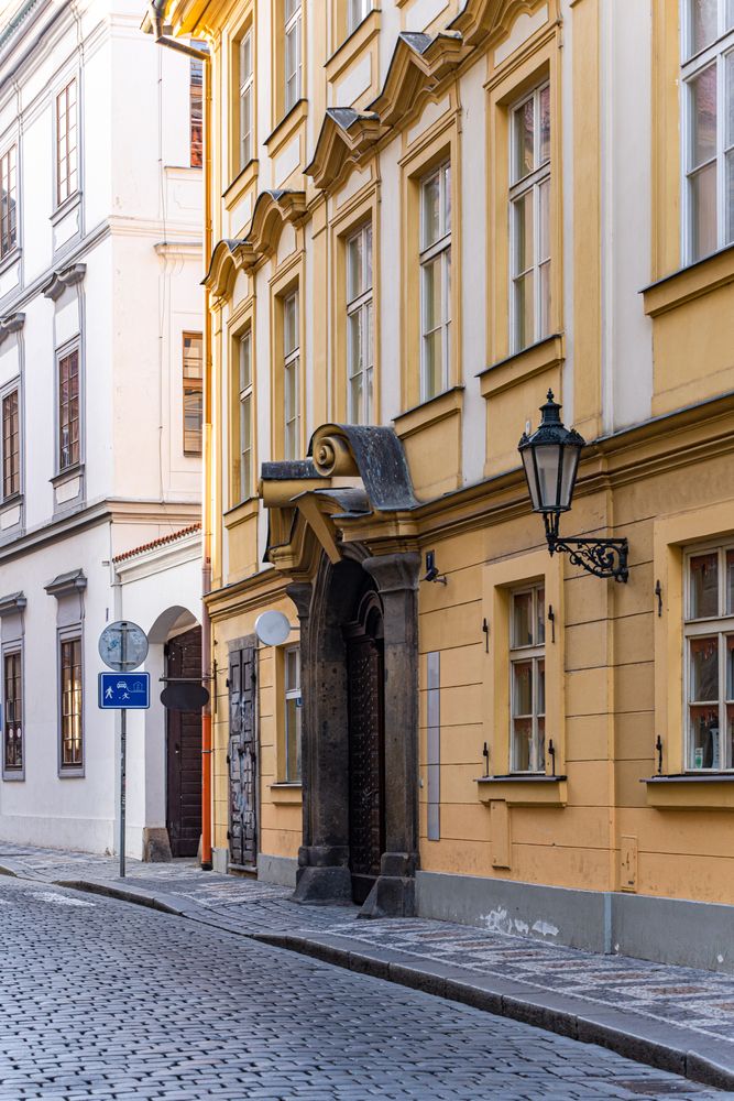 Narrow street of Old Prague