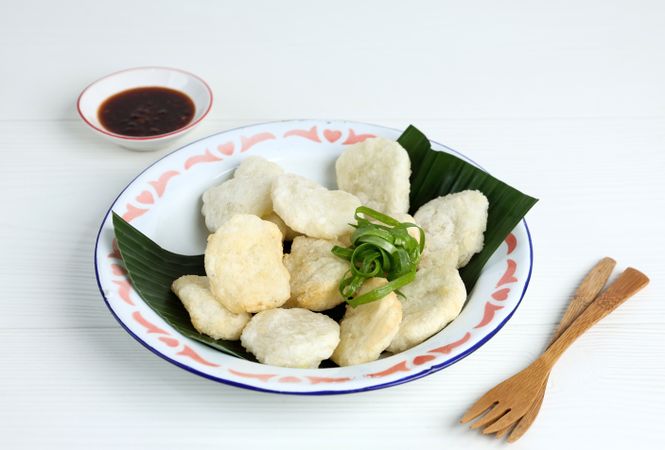 Rujak Cireng or Cireng Bumbu Rujak
