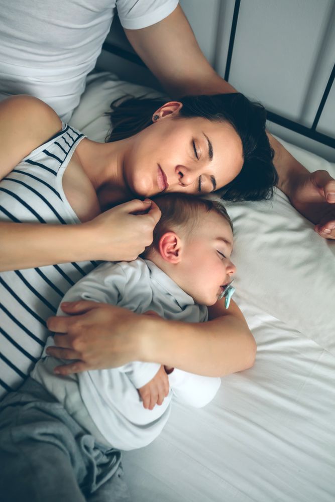 Man with his wife and son