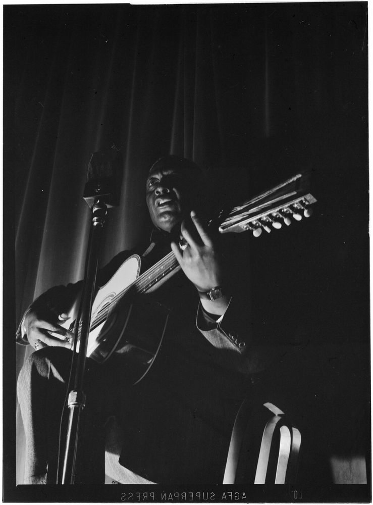Washington D.C., USA - 1938-1948: Portrait of Leadbelly, National Press Club
