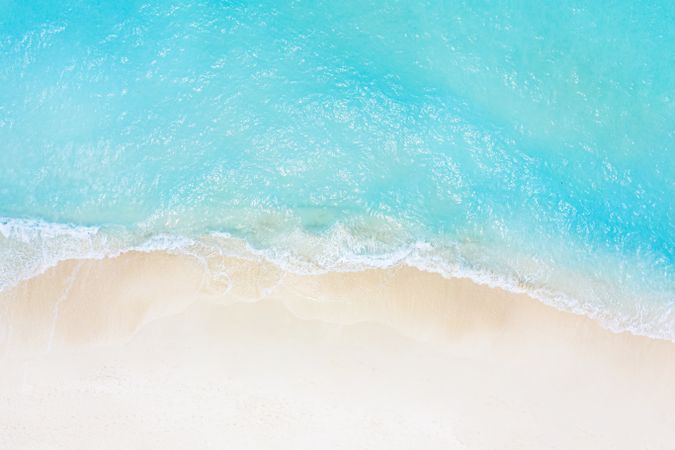 Aerial shot of tropical beach