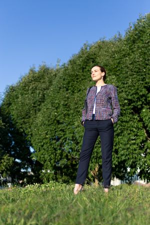 Businesswoman at street