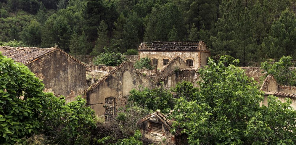 Old mining structures in Riotinto